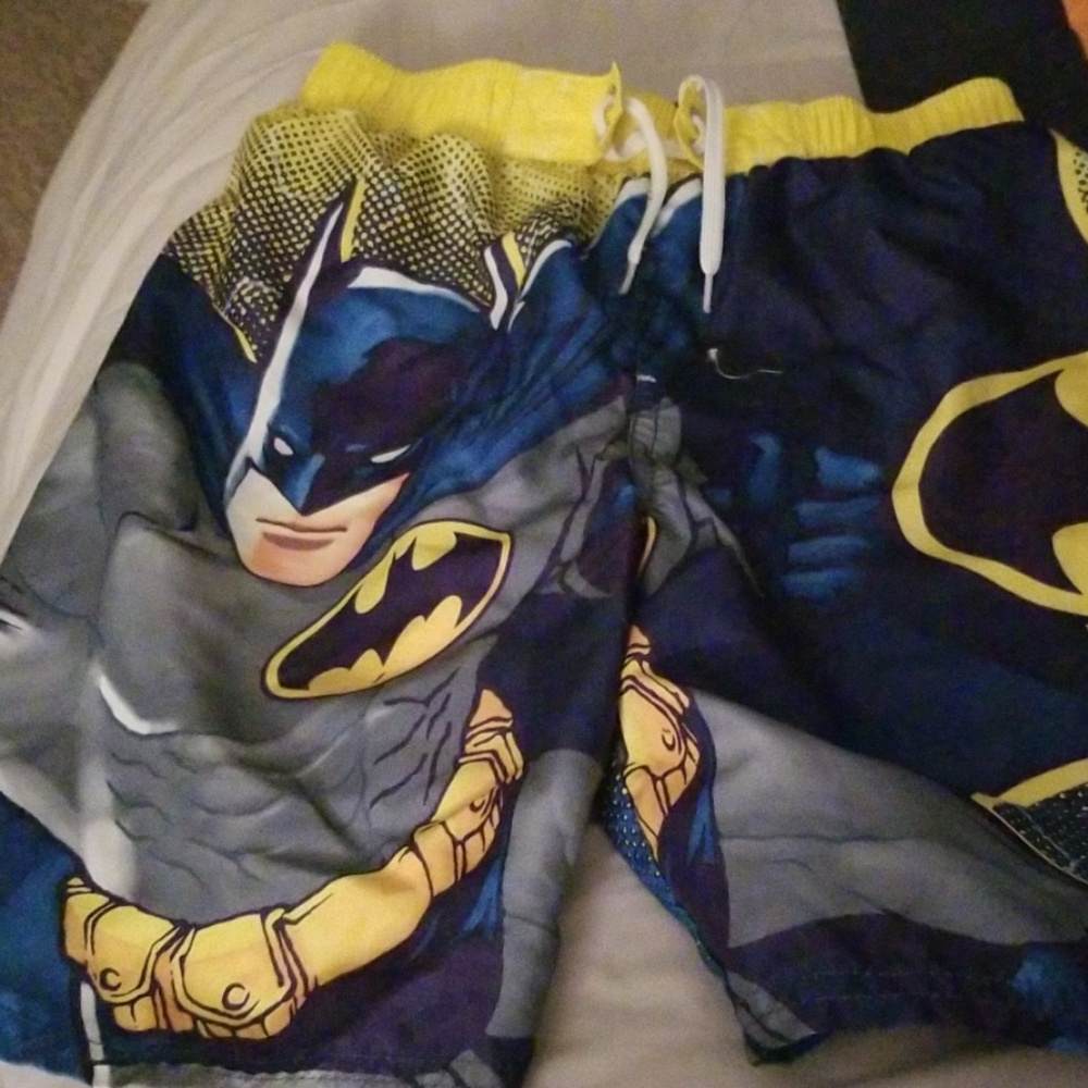 Batman swim trunks 10/12